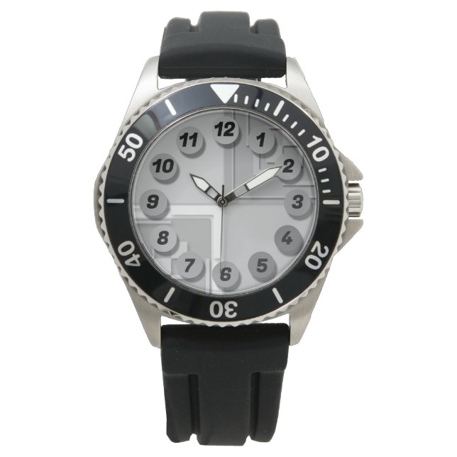 Relógio Cuidado colorido brilhante (Frente)