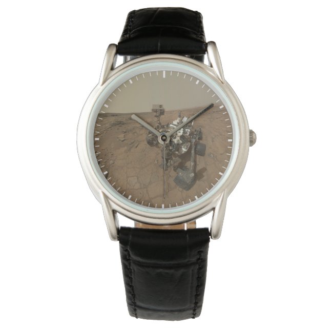 Relógio Curiosidade Rover Na Superfície De Marte. (Frente)