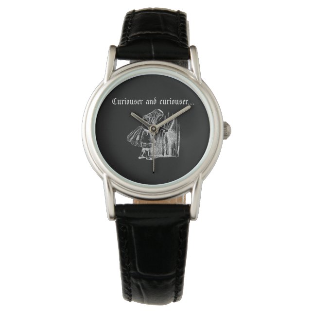 Relógio Curiouser e Alice Curiosa com Chave (Frente)