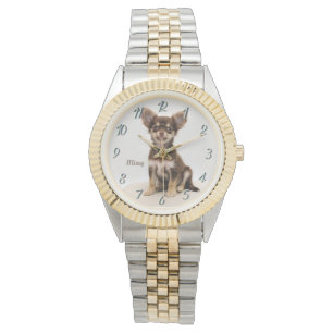 Relógio Custom Chihuahua Watch (adicione um nome) 325 By Z