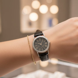 Relógio Custom Just Married Watch Gift for Husband or Wife