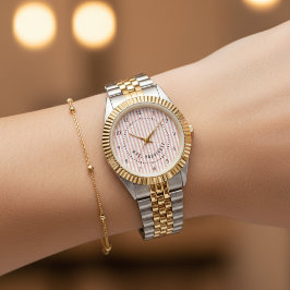 Relógio Custom Just Married Watch Gift for Husband & Wife