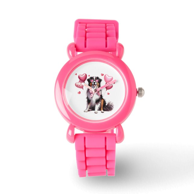 Relógio Cute American Shepherd Kids Watch (Frente)