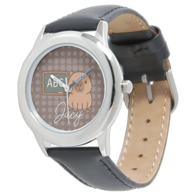 Relógio Cute Capivara Hora da Escola para Crianças (Angular)