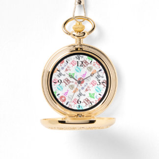 Relógio Cute colorful funny monsters patterns