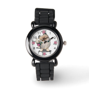 Relógio Cute Pomeranian Watch