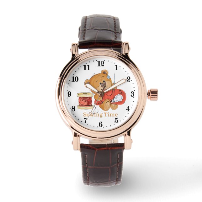 Relógio Cute tricô amantes urso Watch (Frente)