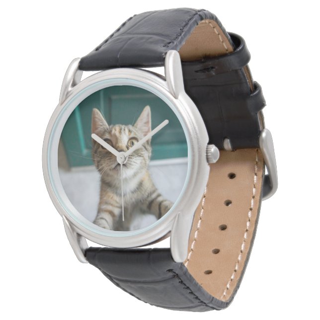 Relógio Cutest Baby Animals | Cute Tabby Kitten (Angular)