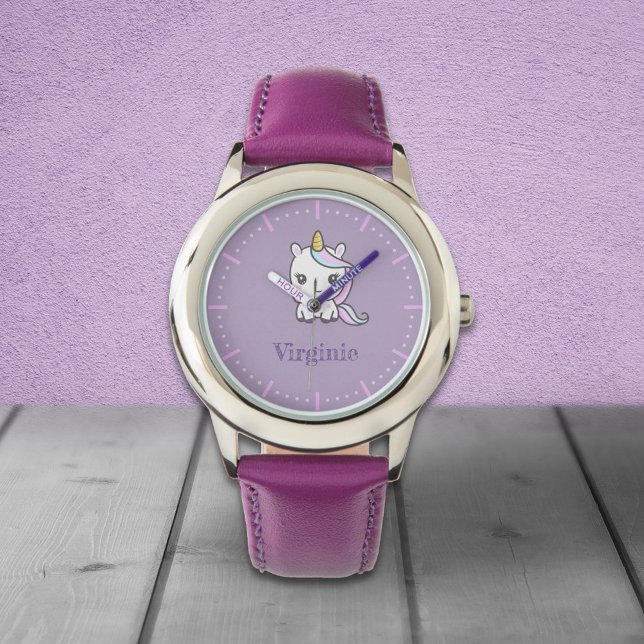 Relógio Cuz Unicorn Roxo Watch (Cute Unicorn Purple Watch)