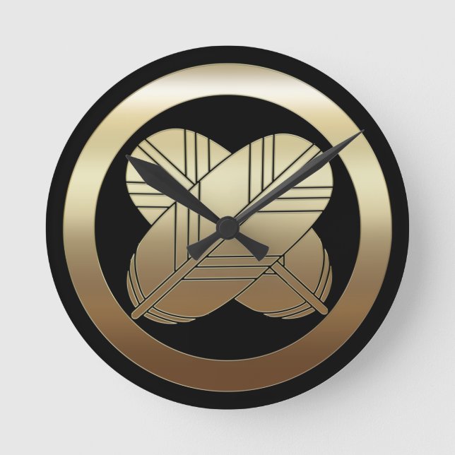 relógio da crista da família asano kamon (Frente)