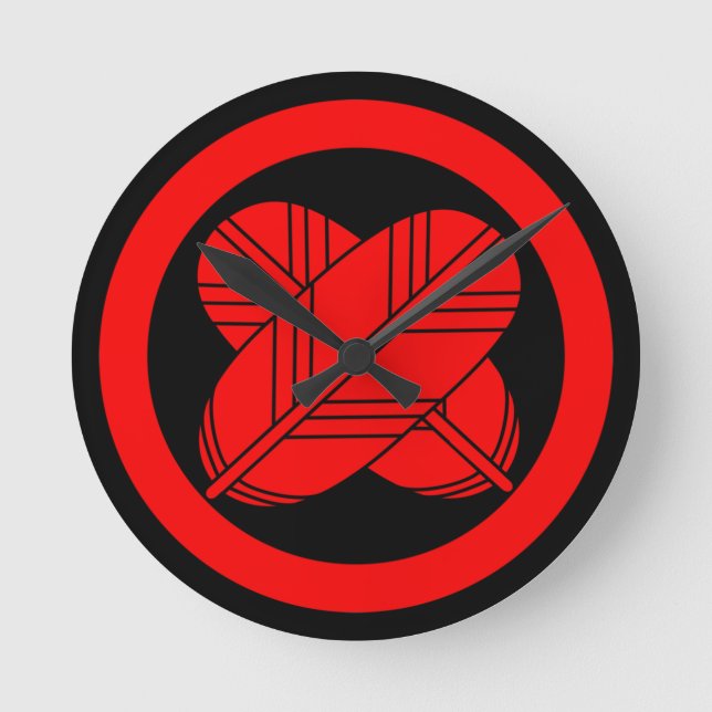 relógio da crista da família asano kamon (Frente)