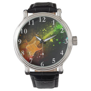 Relógio da guitarra elétrica