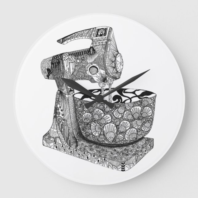 relógio da parede da cozinha do deco (Frente)