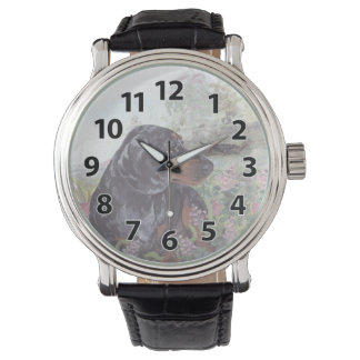 Relógio Dachshund dapple Puppy Dreamer Wristwatch
