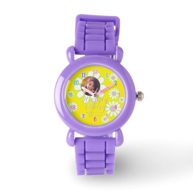 Relógio Daisy Simple Yellow Watch (Frente)