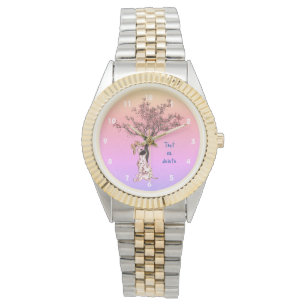 Relógio Dalmaciana Puppy E Borboleta Personalizadas