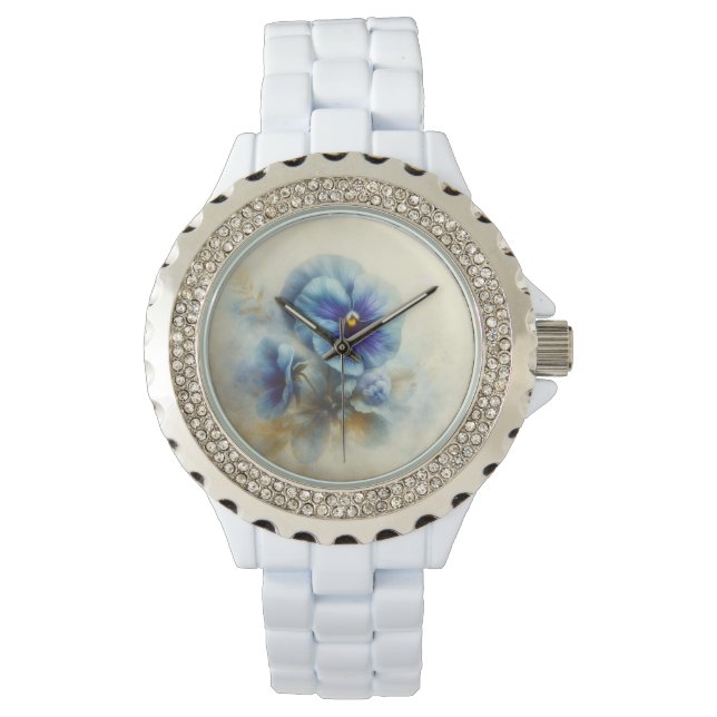Relógio Damas Floral Pansy Watch (Frente)