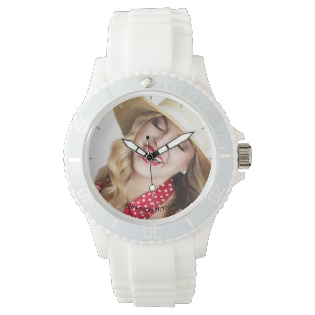 Relógio Damies PHOTO Watch 25 30 40th ou ANY Birthday (Frente)