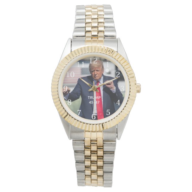 Relógio Dança Engraçada do Trump (Frente)