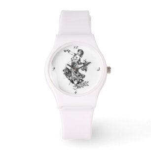 Relógio Dançarina de Belly árabe Vintage Art Thunder_Cove