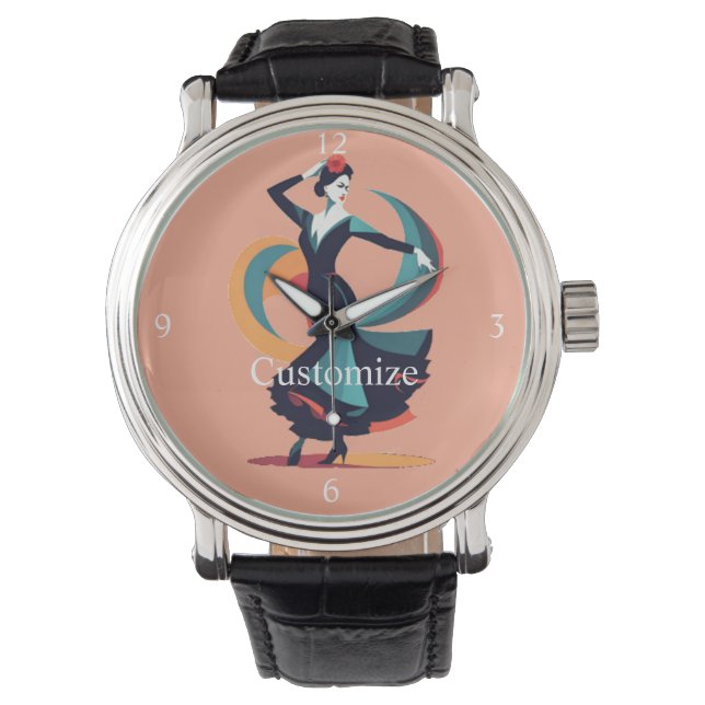 Relógio Dançarino de Flamenco Thunder_Cove (Frente)