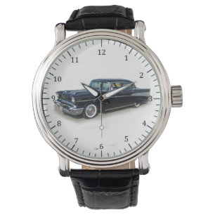 Relógio de 4 portas preto Bel Air 1957