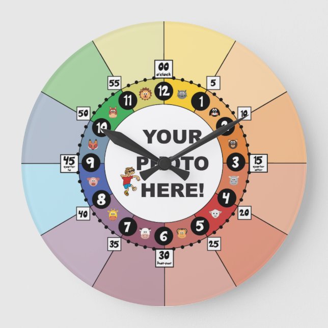 Relógio de Aprendizado para Crianças (Grande) (Frente)