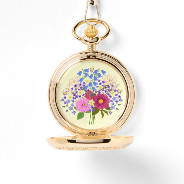 Relógio de Bolso Blumenstrauss Amarelo (Frente)