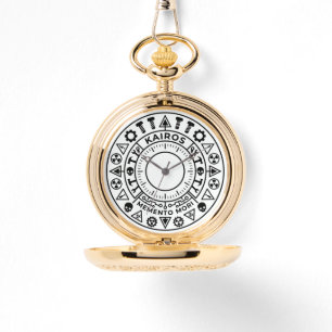 Relógio de bolso KAIROS Memento Mori Emblema Indus