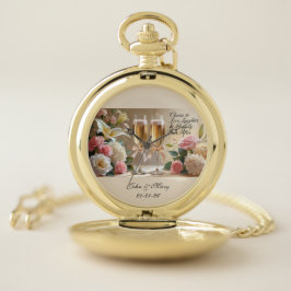 Relógio de Bolso Personalizado para Casamento - Fe