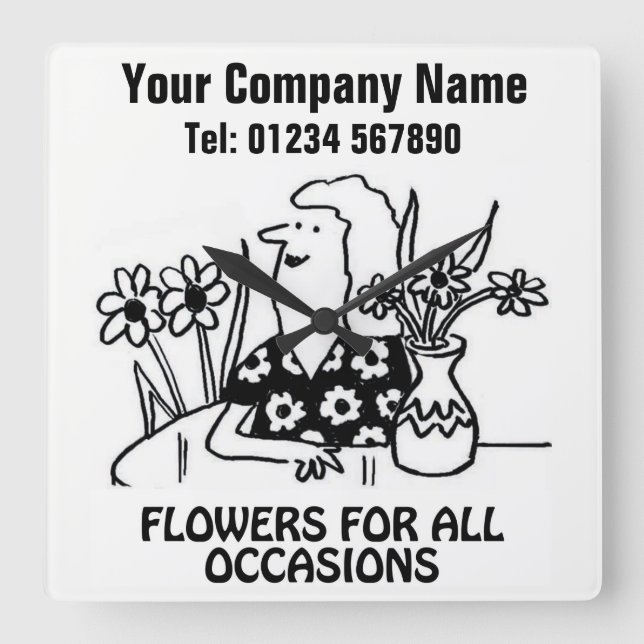 Relógio de cartografia do Compro Florist ou Flor (Frente)