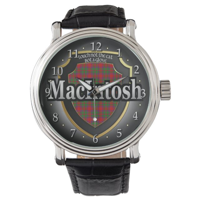 Relógio de Celebração do Clã MacIntosh Escócia (Frente)
