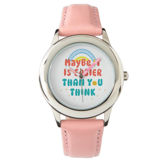 Relógio de Citação Retro Positiva eWatch Relógio (Frente)