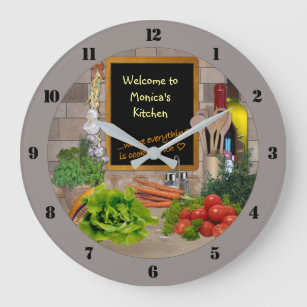 Relógio de cozinha (personalizável)