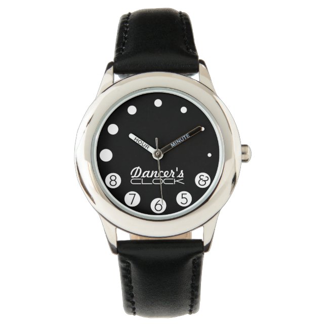 Relógio de dançarino com números para um dançarino (Frente)