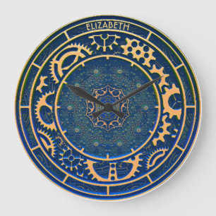 Relógio de Decodificação de Arte com Rusty Vintage