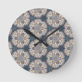 relógio de decoração do design da coruja