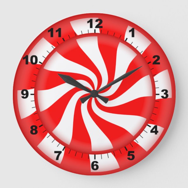 Relógio de doces de hortelã-pimenta (Frente)