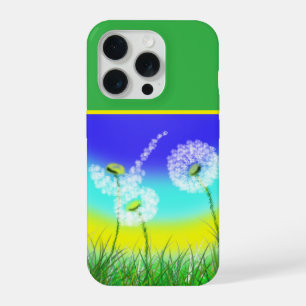 Relógio de Erva-Dandelion Pintado a Óleo,
