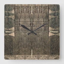 Relógio de Escava de Arte Africana