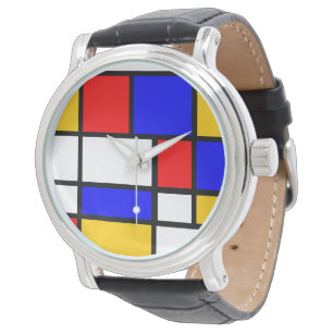 Relógio de estilo Mondrian