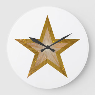 Relógio de estrelas "Dourado", branco