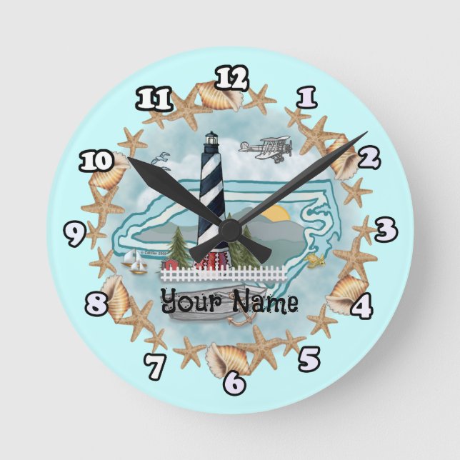 Relógio de Farol da Carolina do Norte (Frente)