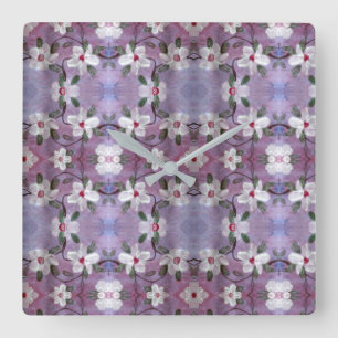 Relógio de Flor Branco