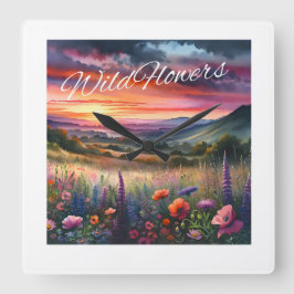 Relógio de "Flores Selvagens"