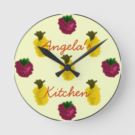 Relógio de Frutas Redondo