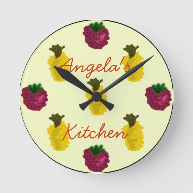 Relógio de Frutas Redondo (Frente)