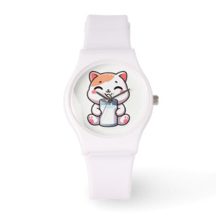 relógio de gato bonito de Kawaii