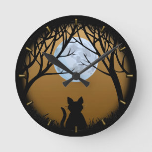 Relógio de Gato Gordo Relógios de Parede e Decoraç