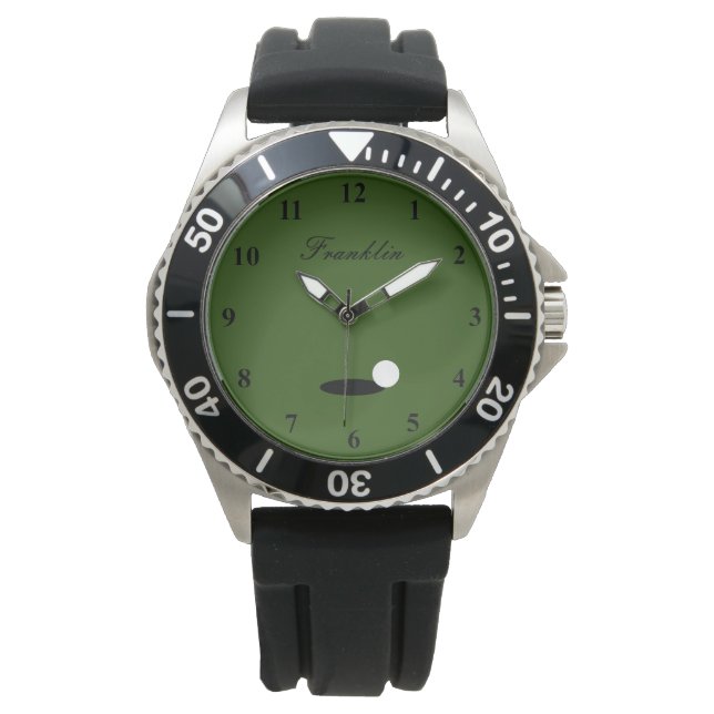 Relógio de golfe personalizado de presente para go (Frente)